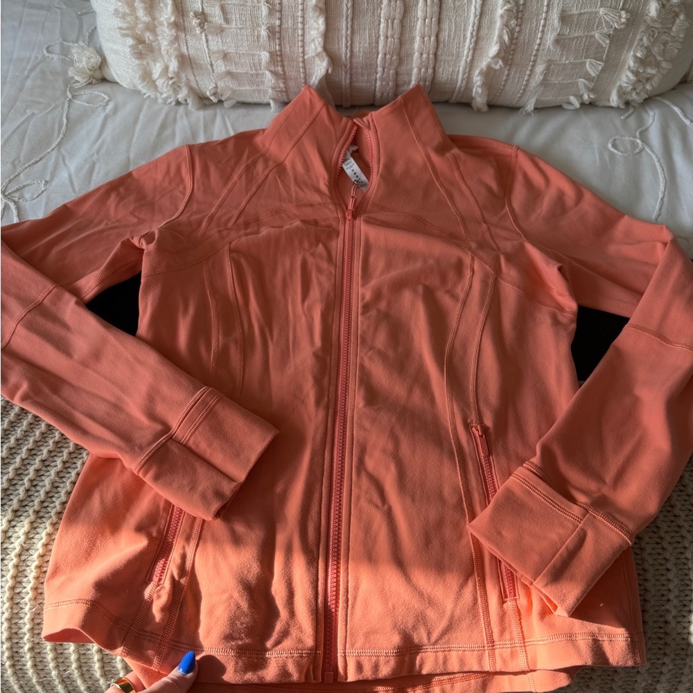 lululemon athletica coral zip-up jacket